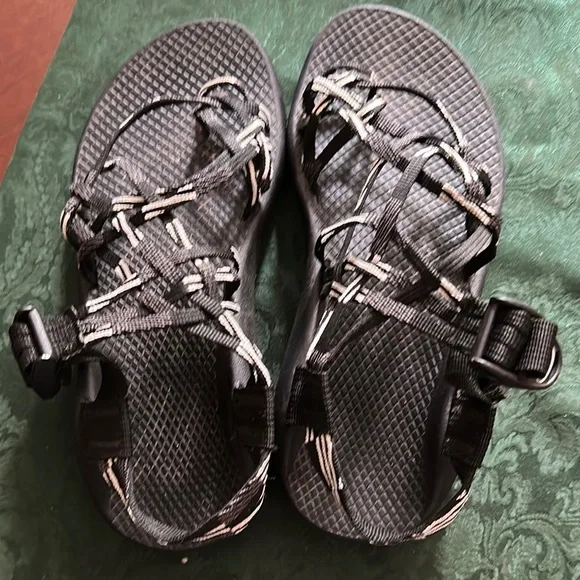 Chaco Black Sandals with Textured Footbed - Picture 6 of 8